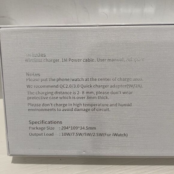 RTOPS 3 In 1 Portable Magnetic Wireless Charger IPhone Apple Watch AirPods White - Picture 11 of 14